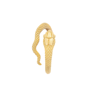 Scaling Snake Sculptural Gold Ear Weight